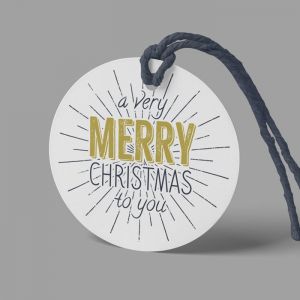Round Gift Tag